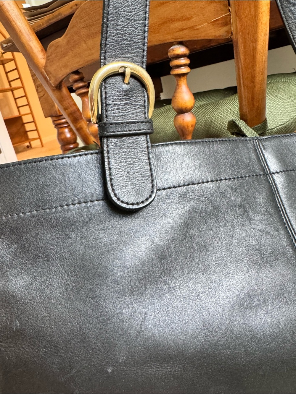 Genuine Leather Tote Bag - Picture 2 of 5